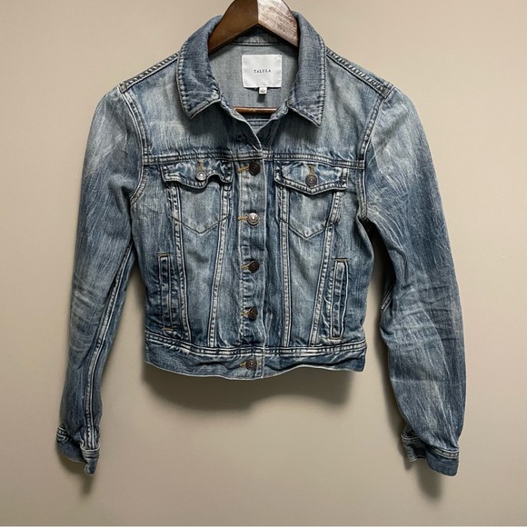 Aritzia Talula Classic Denim Blue Jean Jacket Women’s Small - Picture 1 of 13